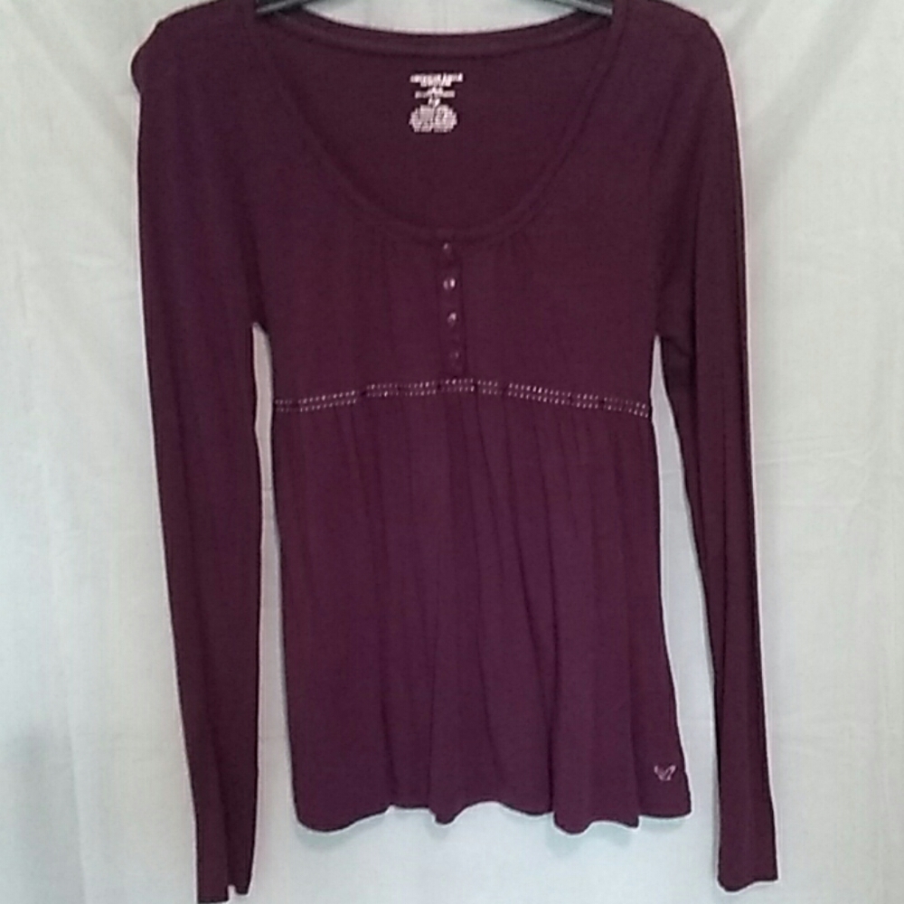 AEO Purple Long Sleeve Top